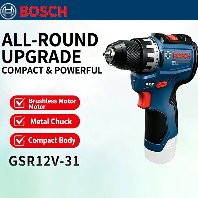 Electronics Repair Tools - บ๊อช GSR 12V-31 สว่านไฟฟ้าไร้แปรงถ่าน แรงบิดสูง ปรับความเร็วได้สองระดับ