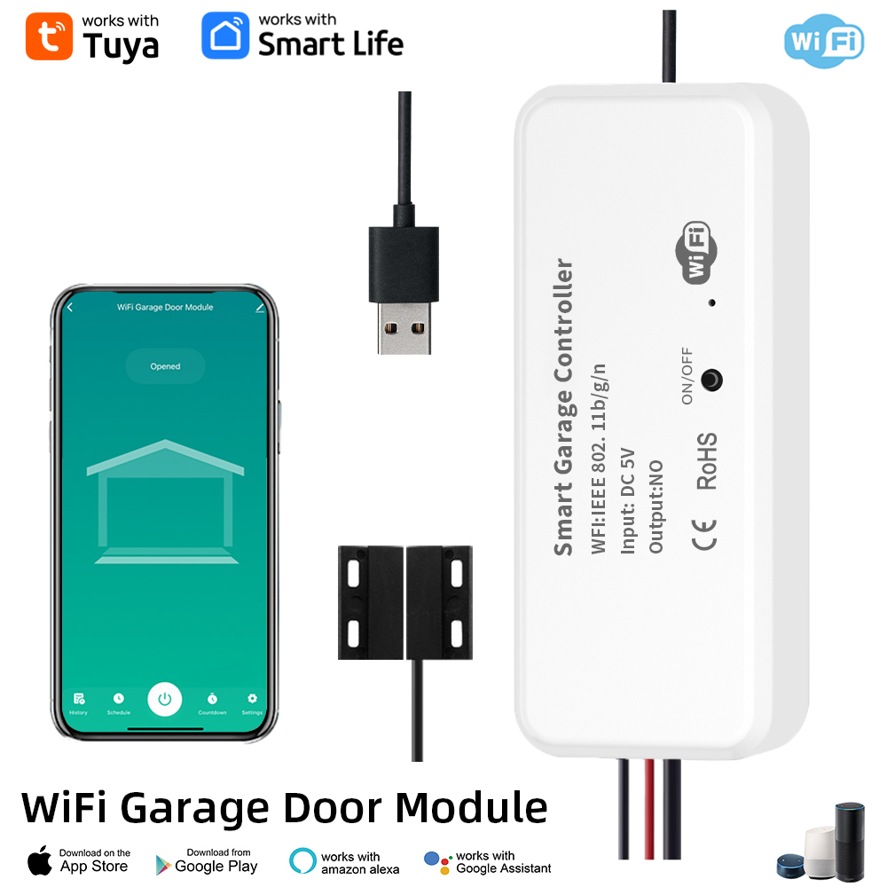 Phone Opening Tool - ที่เปิดประตูโรงรถอัจฉริยะ DC5V รีโมทโทรศัพท์มือถือ Tuya ตัวควบคุมแอป Smart